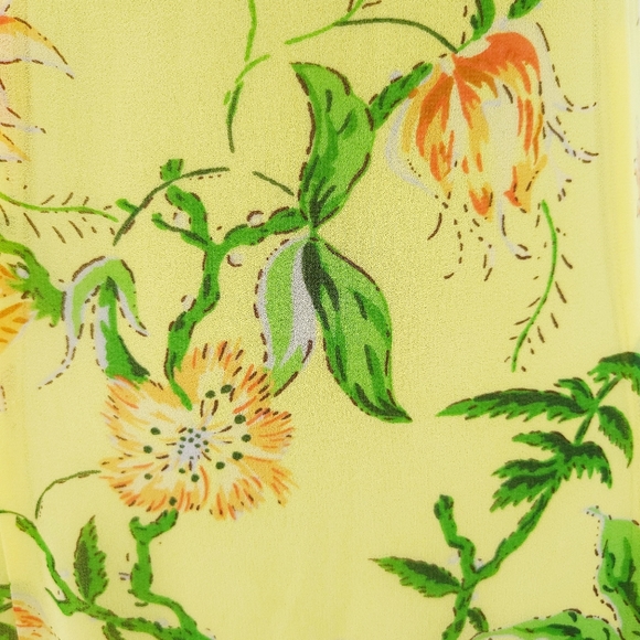 Aritzia Wilfred Destination Square Neck Hawaii Floral Midi Slip Dress - Picture 10 of 16